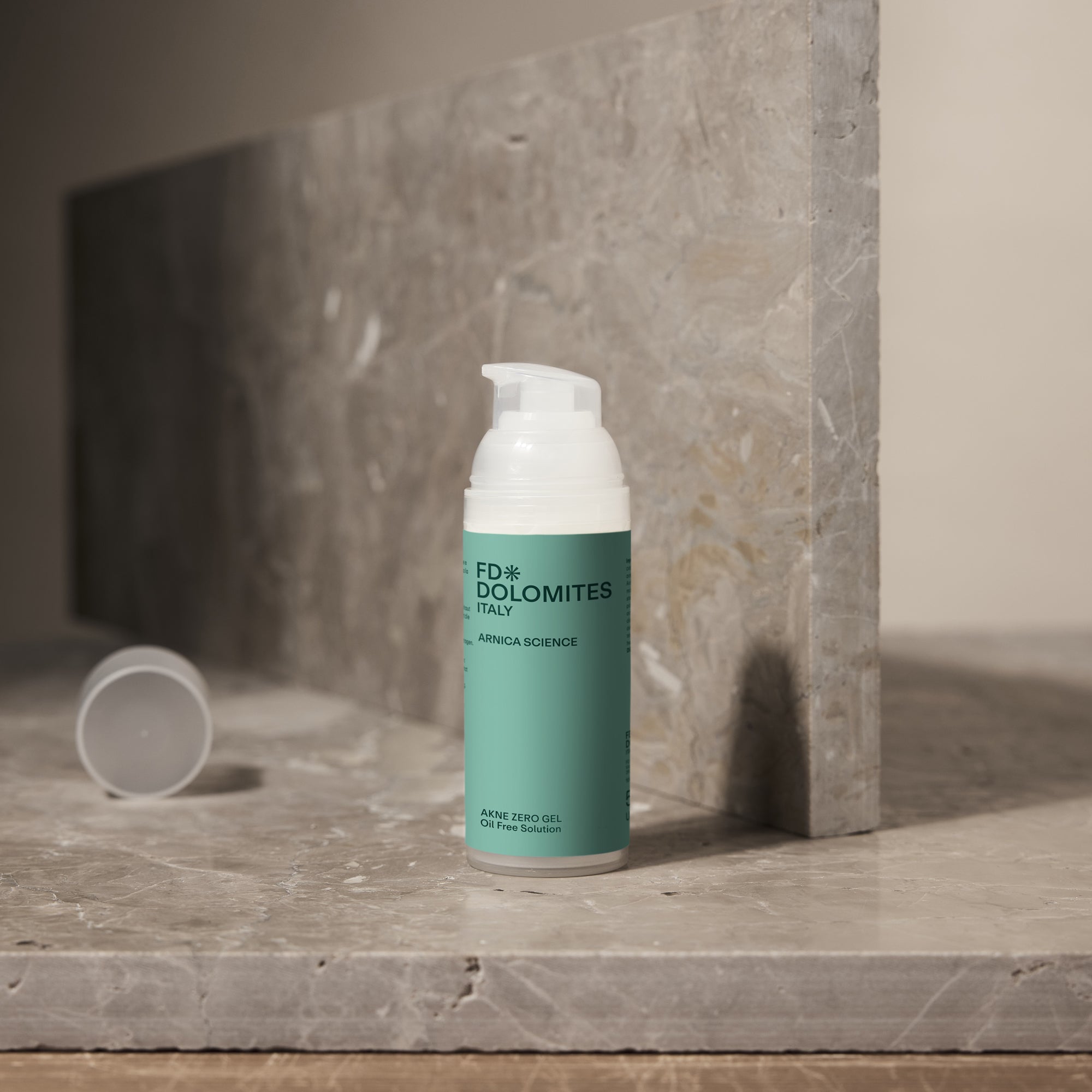 Akne Zero Gel 50ml cremogel ultraleggero pelle grassa mista imperfezioni purificante FD Dolomites
