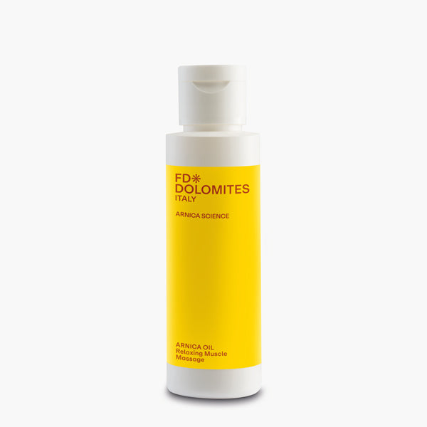 Arnica Oil olio massaggio 10% Arnica Montana tensioni muscolari FD Dolomites