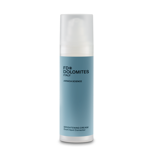Brightening Cream Arnica Montana Vitamina C Stella Alpina Niacina macchie cutanee FD Dolomites