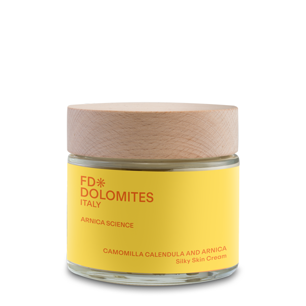 Camomilla Calendula Arnica crema corpo pelle secca screpolata arrossata lenitiva FD Dolomites
