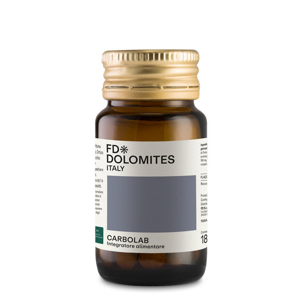 Carbolab integratore Carbone Vegetale Finocchio Angelica gas intestinale meteorismo FD Dolomites