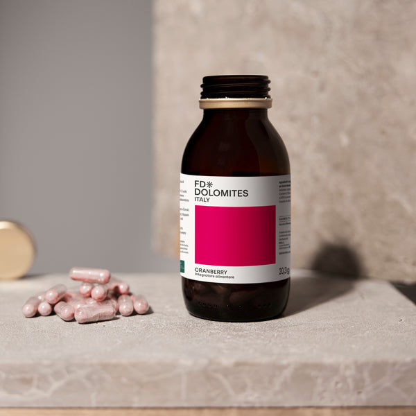 Cranberry 60 capsule Vaccinium macrocarpon drenaggio liquidi antiossidante FD Dolomites
