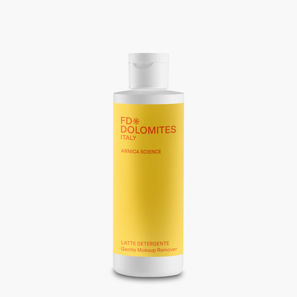 Latte Detergente 200ml ipoallergenico pelle sensibile rimozione trucco impurità FD Dolomites