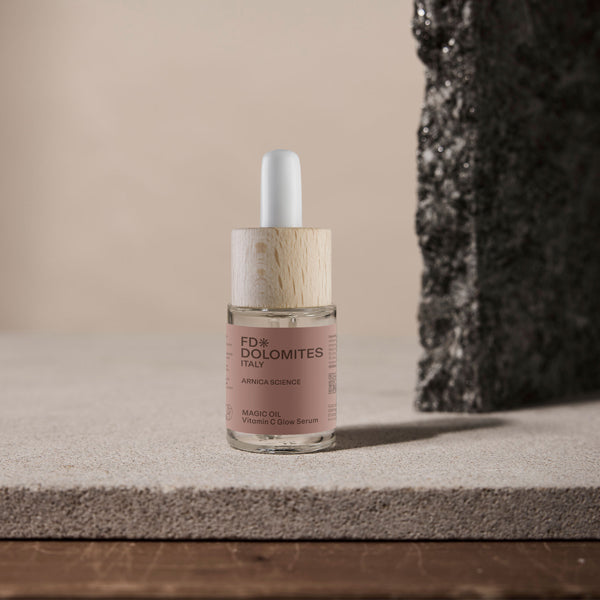Magic Oil 15ml flacone vetro contagocce pelle secca cedimenti anti-age FD Dolomites