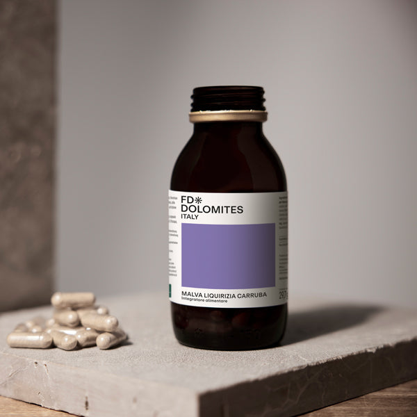 Malva Liquirizia Carruba 60 capsule estratti vegetali mucose intestinali FD Dolomites