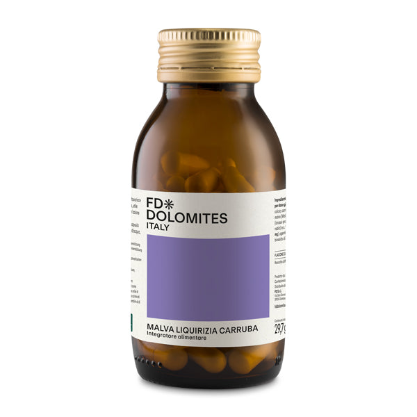 Malva Liquirizia Carruba integratore alimentare stomaco digestione FD Dolomites