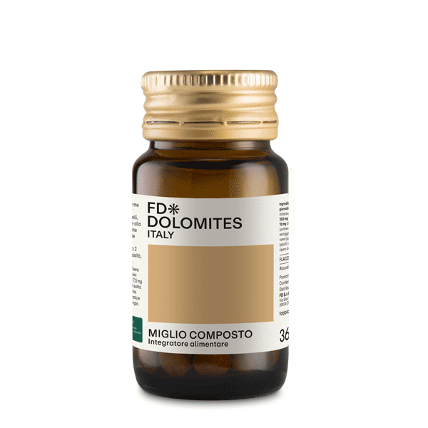 Miglio Composto Miglio Zinco Rame capelli fragili radi rinforzo FD Dolomites