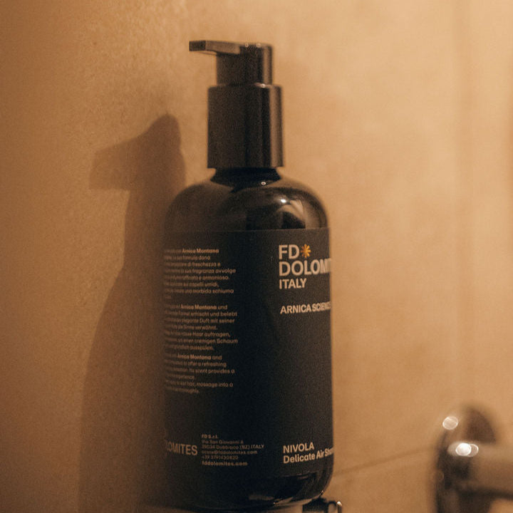 Nivola 300ml shampoo delicato fragranza raffinata freschezza Dolomiti premium FD Dolomites