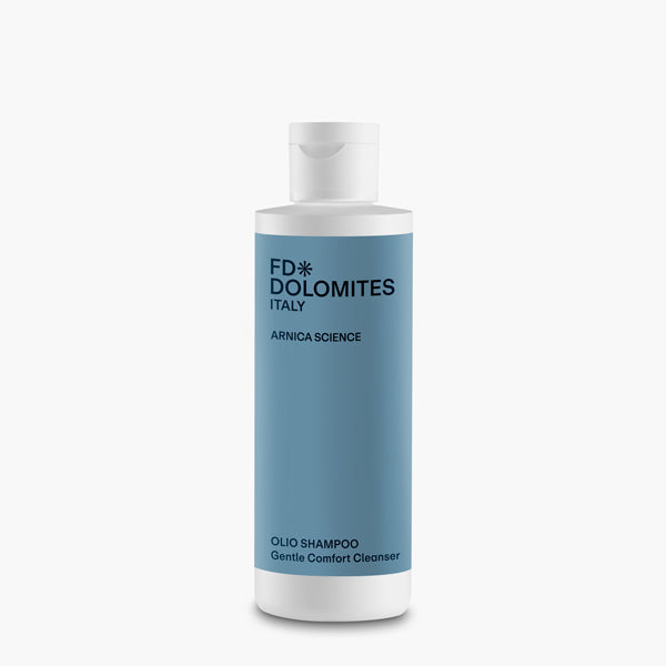 Olio Shampoo Arnica Montana Camomilla cuoio capelluto sensibile lenitivo FD Dolomites
