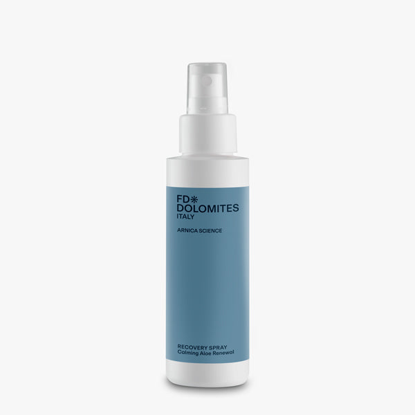 Recovery Spray Arnica Montana Aloe Calendula Pantenolo pelle irritata lenitivo FD Dolomites