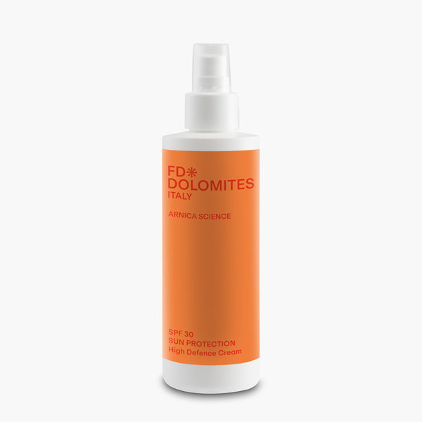 SPF 30 Sun Protection 200ml spray senza profumo ocean friendly equilibrio pelle FD Dolomites