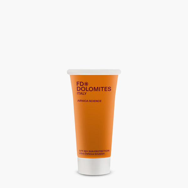 SPF 50+ Sun Protection 30ml tascabile mare alta montagna resistente acqua ocean friendly FD Dolomites