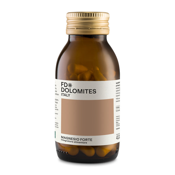 Magnesio Forte integratore capsule alto dosaggio stanchezza muscoli FD Dolomites